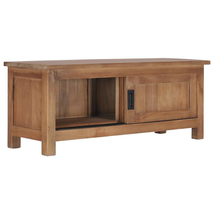 Tv-Meubel 90X30X35 Cm Massief Teakhout