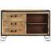 Dressoir 100X31X60 Cm Massief Ruw Mangohout