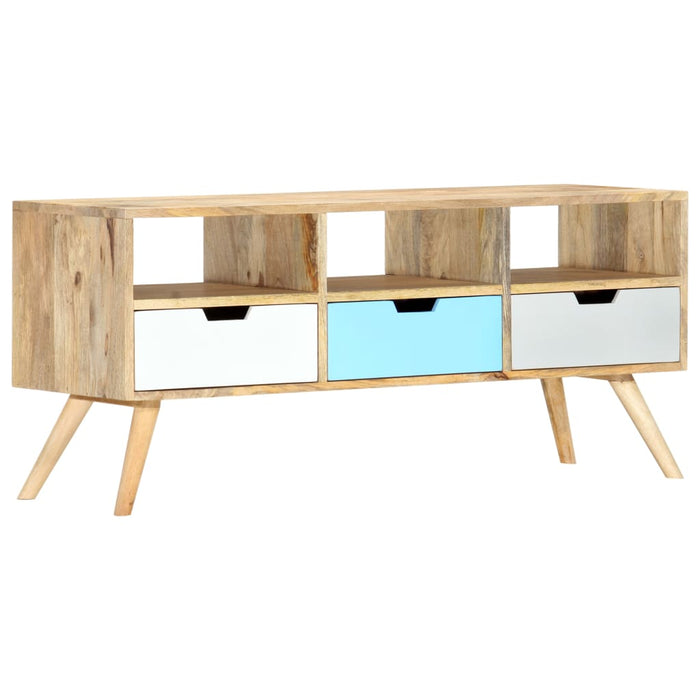 Tv-Meubel 110X35X48 Cm Massief Mangohout