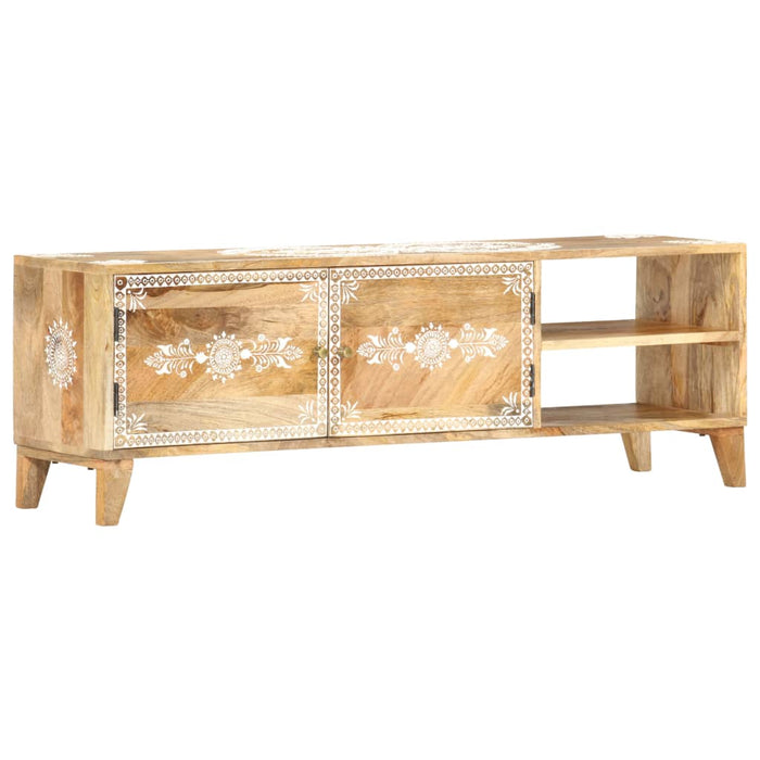 Tv-Meubel 120X30X40 Cm Massief Mangohout