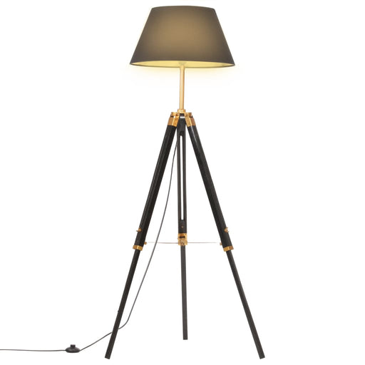 Vloerlamp Driepoot 141 Cm Massief Teakhout Honing