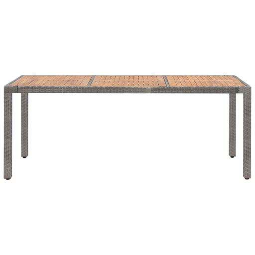 Tuintafel Poly Rattan En Massief Acaciahout