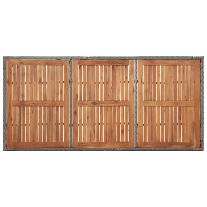 Tuintafel Poly Rattan En Massief Acaciahout