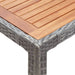 Tuintafel Poly Rattan En Massief Acaciahout