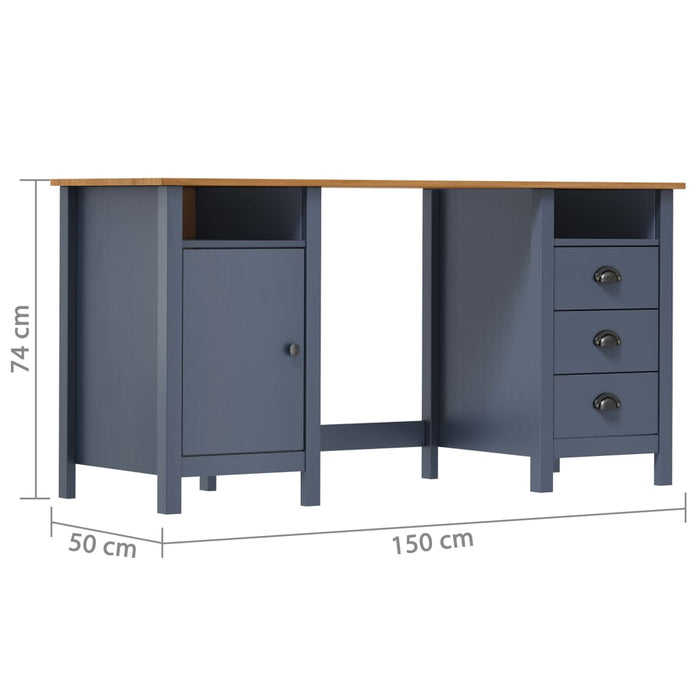 Bureau Hill 150X50X74 Cm Massief Grenenhout