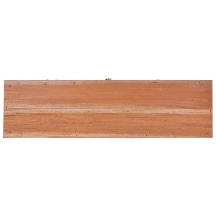 Tv-Meubel 110X30X45 Cm Massief Mahoniehout