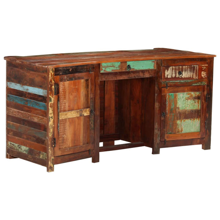 Bureau 170X70X76 Cm Massief Gerecycled Hout Bruin