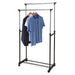 Storage Solutions Kledingrek Met Wielen Enkele Stang 80X42X(90-165) Cm