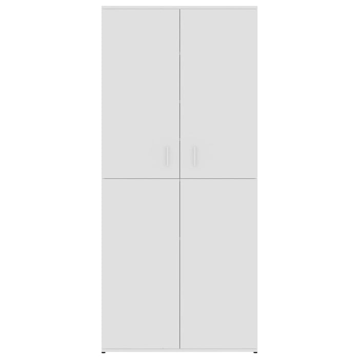 Schoenenkast 80X39X78 Cm Bewerkt Hout Wit