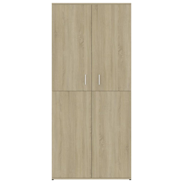 Schoenenkast 80X39X78 Cm Spaanplaat Kleurig Sonoma Eiken