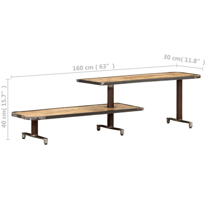 Tv-Meubel 160X30X40 Cm Massief Mangohout