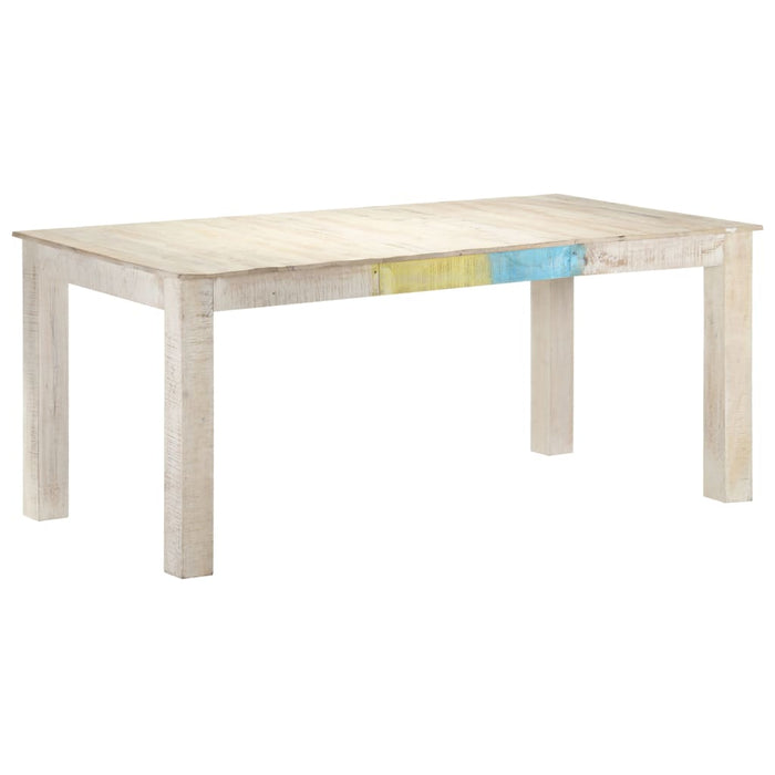 Eettafel Massief Mangohout Wit