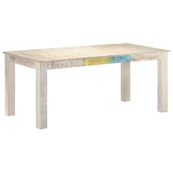 Eettafel Massief Mangohout Wit