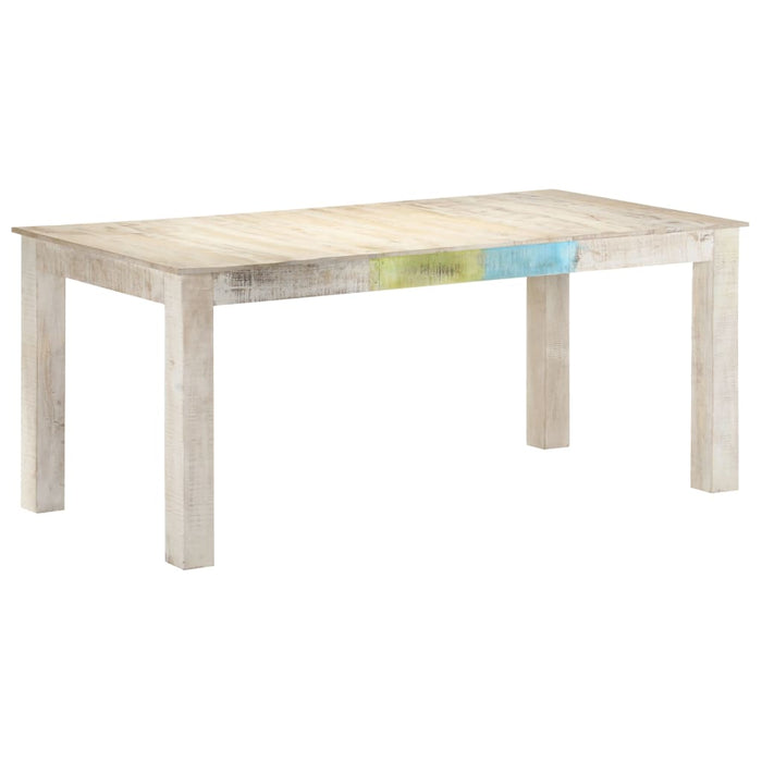 Eettafel Massief Mangohout Wit