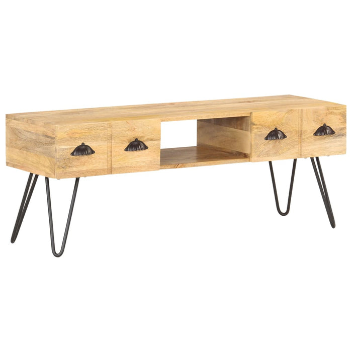 Tv-Meubel 120X35X45 Cm Massief Mangohout