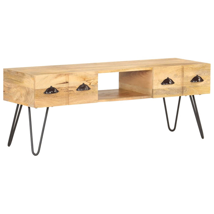 Tv-Meubel 120X35X45 Cm Massief Mangohout