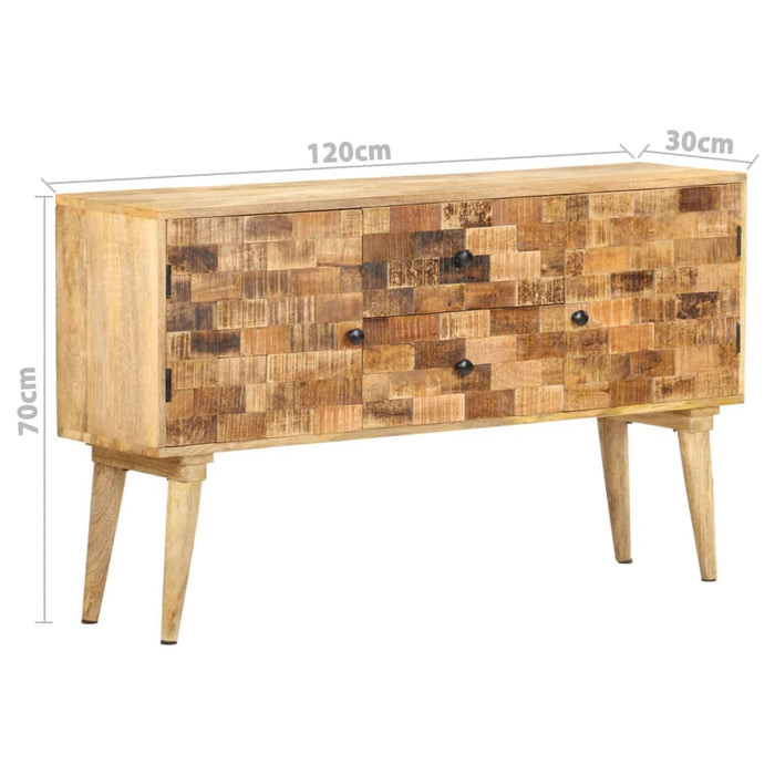 Dressoir 120X30X70 Cm Massief Mangohout