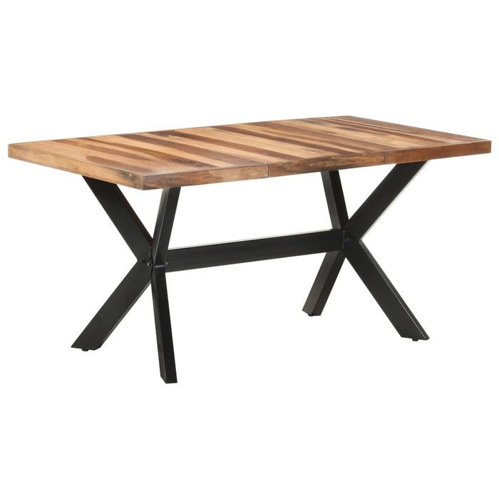 Eettafel Massief Hout Met Honingkleurige Afwerking