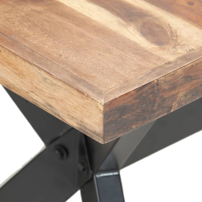 Eettafel Massief Hout Met Honingkleurige Afwerking