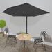 Balkonparasol Half Met Aluminium Paal 300X155 Cm