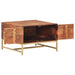 Salontafel 67X67X45 Cm Massief Mangohout Honingbruin