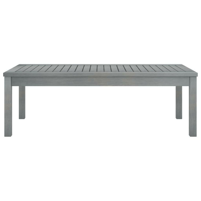 Salontafel 100X50X33 Cm Massief Acaciahout Grijs