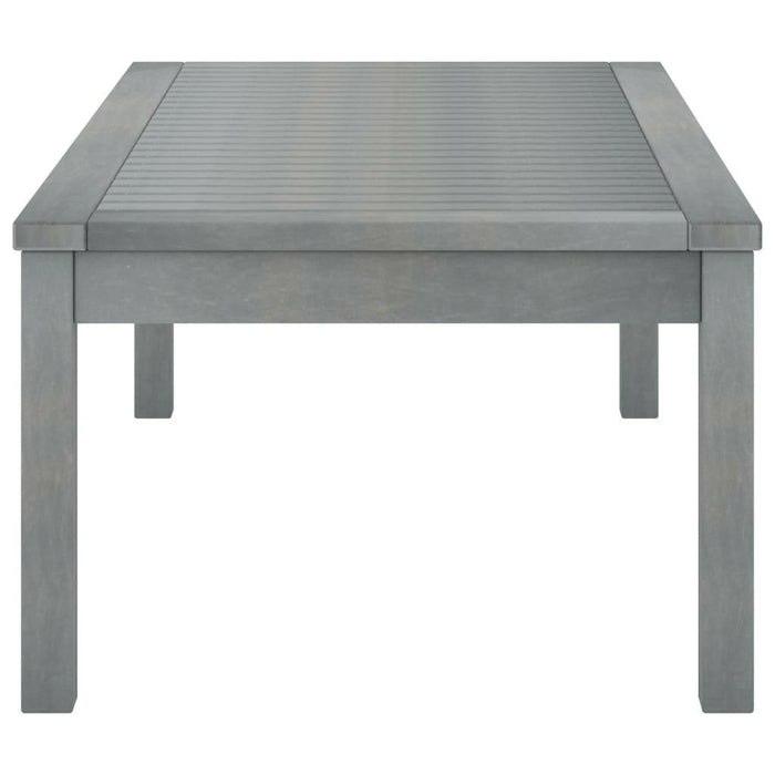 Salontafel 100X50X33 Cm Massief Acaciahout Grijs