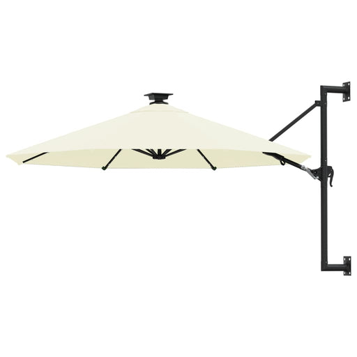 Wandparasol Met Led's En Metalen Paal 300 Cm