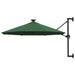 Wandparasol Met Led's En Metalen Paal 300 Cm