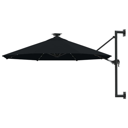 Wandparasol Met Led's En Metalen Paal 300 Cm