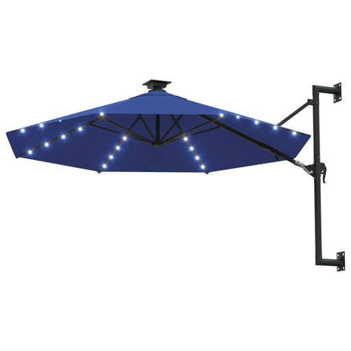 Wandparasol Met Led's En Metalen Paal 300 Cm