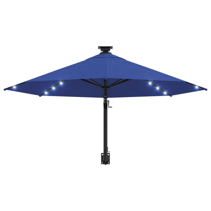 Wandparasol Met Led's En Metalen Paal 300 Cm