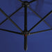 Parasol Dubbel Met Stalen Paal 600X300 Cm Azuurblauw