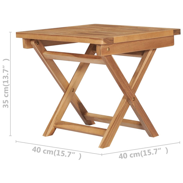 Ligbed Met Inklapbare Tafel Massief Teakhout