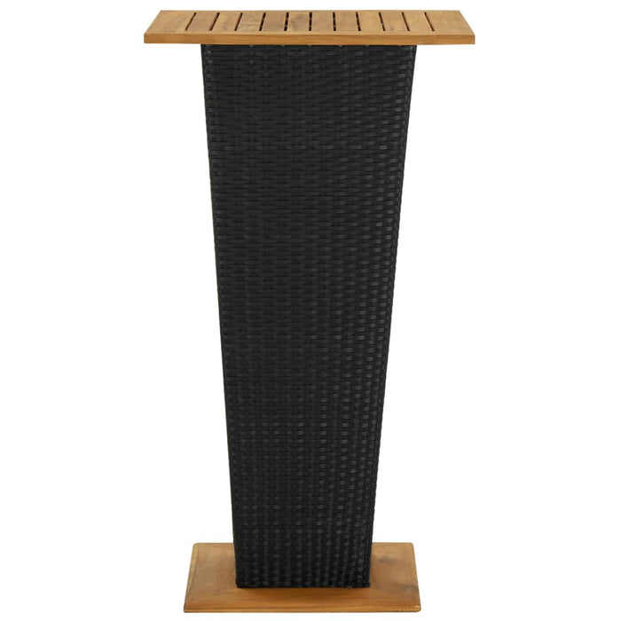 Bartafel Poly Rattan En Massief Acaciahout