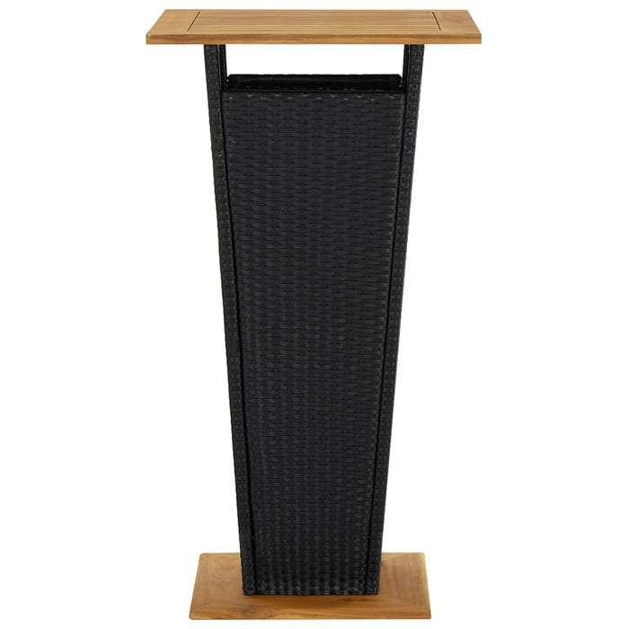 Bartafel Poly Rattan En Massief Acaciahout