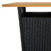 Bartafel Poly Rattan En Massief Acaciahout