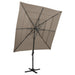 Parasol 4-Laags Met Aluminium Paal 250X250 Cm Azuurblauw