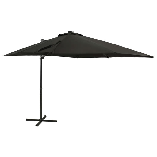 Zweefparasol Met Paal En Led-Verlichting Kleur