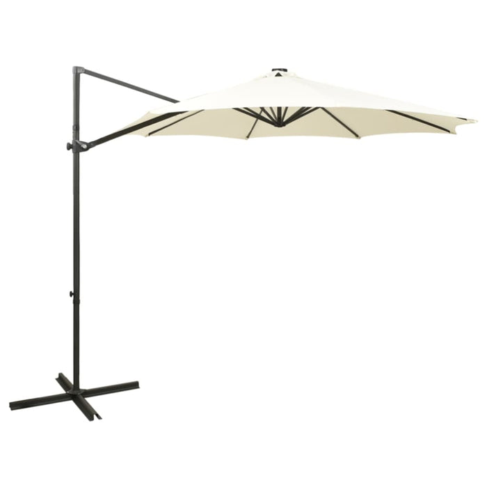 Zweefparasol Met Paal En Led-Verlichting 300 Cm