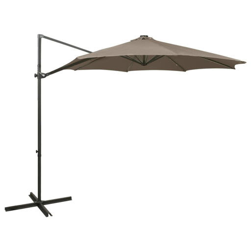 Zweefparasol Met Paal En Led-Verlichting 300 Cm