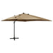 Zweefparasol Met Paal En Led-Verlichting 300 Cm Kleur