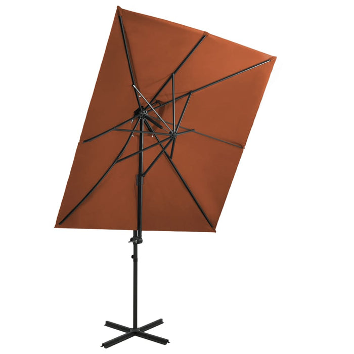 Zweefparasol Met Dubbel Dak 250X250 Cm Kleurig