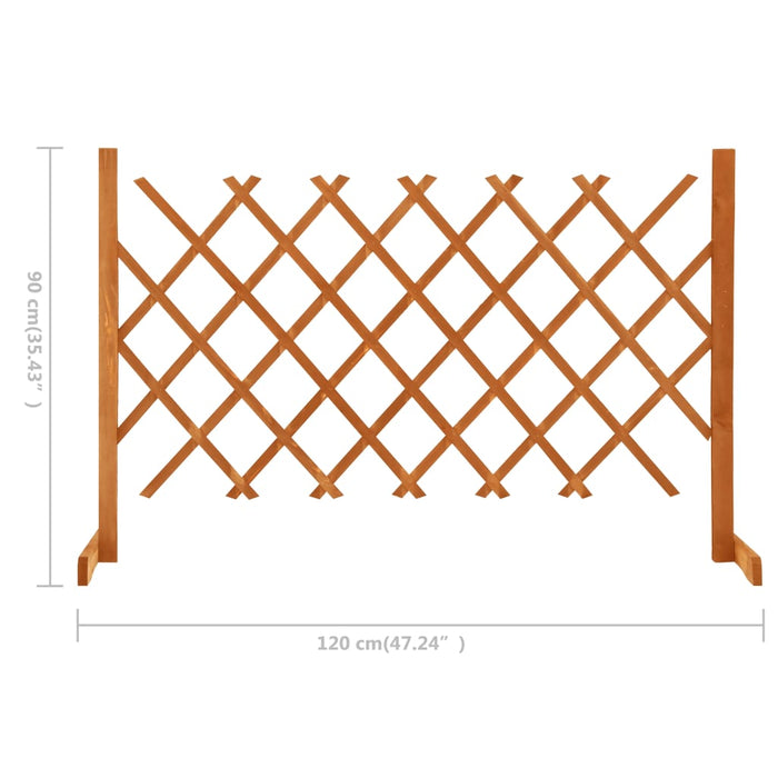 Tuinlatwerk 120X90 Cm Massief Vurenhout Oranje