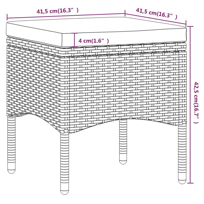 Tuinset Poly Rattan En Massief Acaciahout