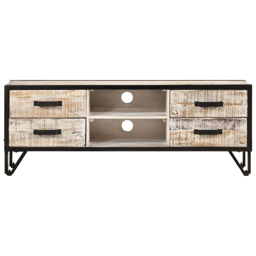 Tv-Meubel 110X30X41 Cm Massief Acaciahout