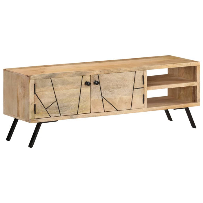 Tv-Meubel 110X30X40 Cm Massief Mangohout