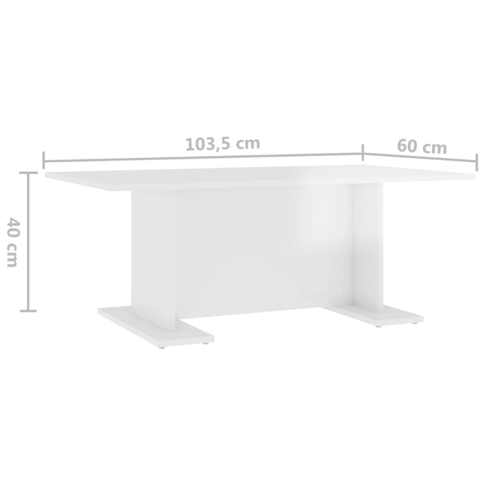 Salontafel 103,5X60X40 Cm Bewerkt Hout