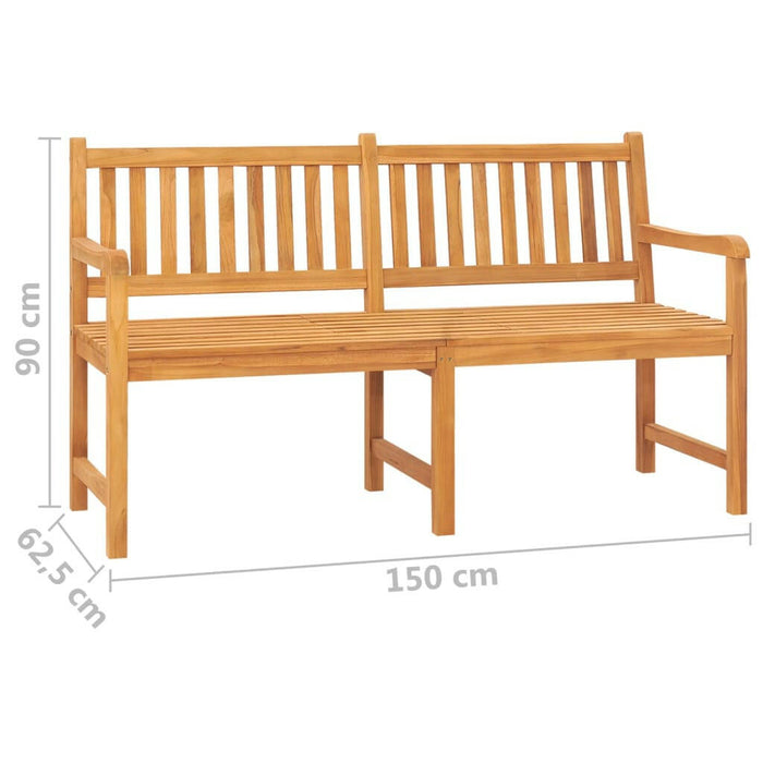 Tuinbank Met Tafel 3-Zits 150 Cm Massief Teakhout