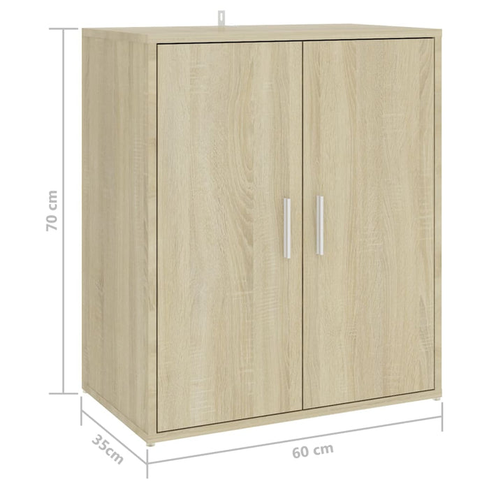 Schoenenkast 60X35X70 Cm Spaanplaat Kleurig Sonoma Eiken